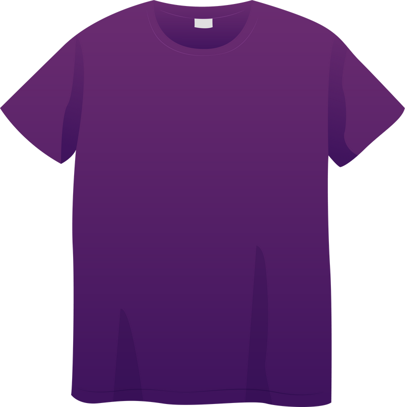 Violet Plain T-shirt Front Mockup Design