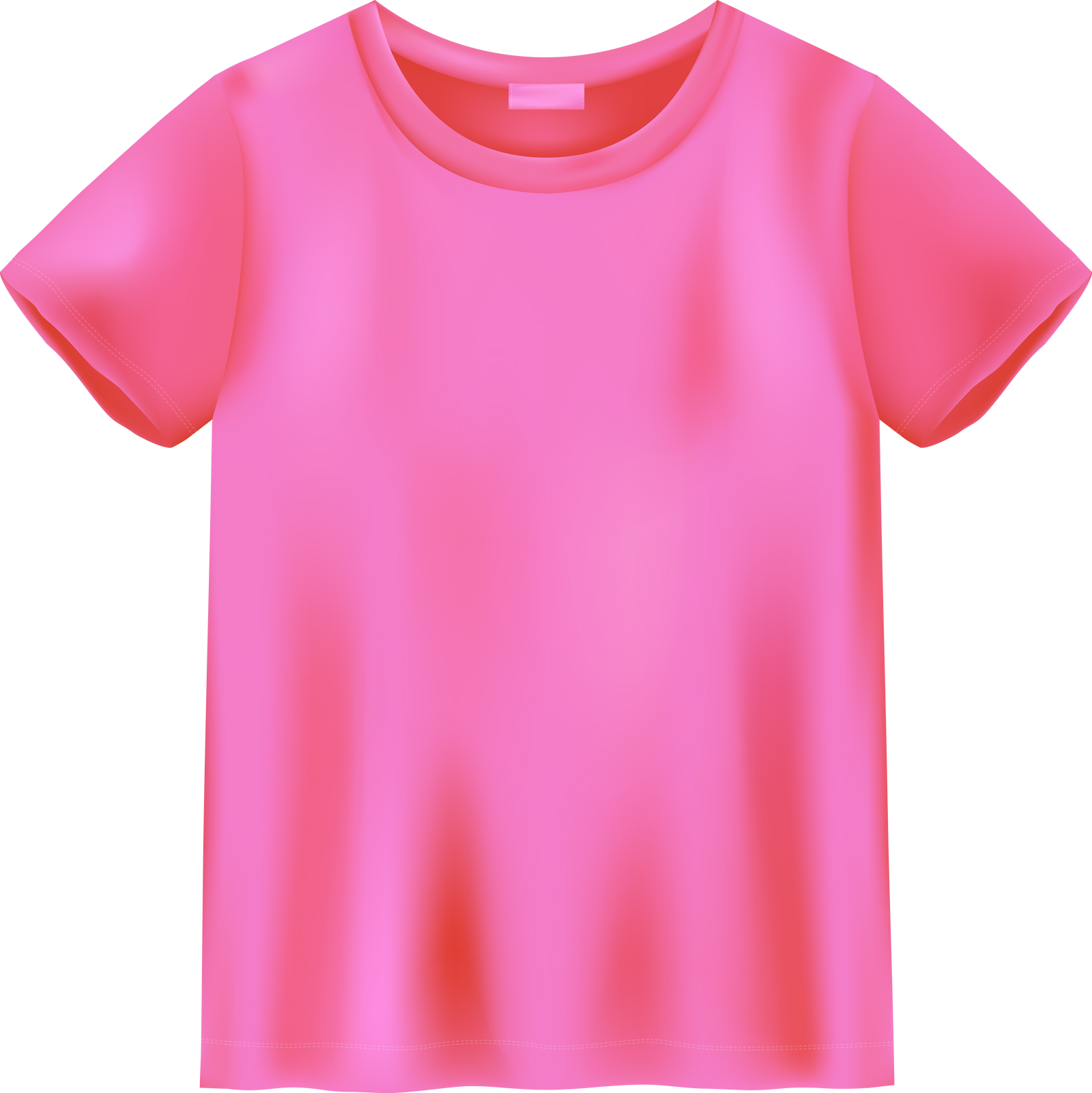 Unisex Pink T Shirt Mock up. T-Shirt Design Template.